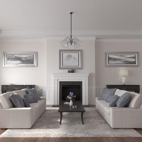 Ekena Millwork CM07AL Small Alexandria Ceiling Medallion, 7 7/8"OD x 3/4"P (Fits Canopies up to 4 5/8"), Factory Primed...