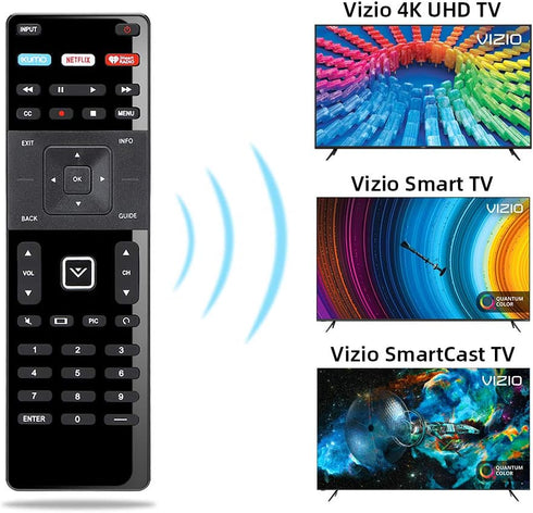 Replacement Remote for Vizio Smart TV Remote XRT-122 and Vizio Smart TV 4K UHD HDR HDTV SmartCast Internet Vizio D E Series LED LCD 24 28 32 39 40...