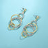 UNY Dangle Earring Designer Brand Inspired Jewelry Multi Hoops Twisted Cable Wire 2 Tone Christmas Gift...