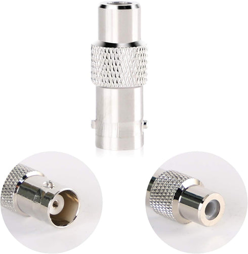 BNC Female to RCA Female Coupler Adapter Connector for CCTV Security Surveillance Systems (Pack of 10)...