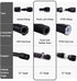 PTNHZ 8AN 90 Degree Female Swivel to Push Lock Barb Type Hose Fitting End For Rubber Fuel Line Oil Fuel Cooler Kits Reusable Hose Adaptor Anodized...