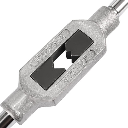 uxcell Adjustable Tap Wrench Handle, for Metric M3-M12 W1/8-1/2 Taps, Thread Tap Holder Reamer Hand Tapping Tool for Machinist Repair, Medium Carb...
