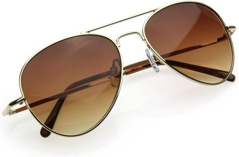 zeroUV Aviator Sunglasses for Women, Classic Style Glasses for Small Faces 50 mm...