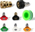 Pressure Washer Nozzle Tips, 5 Pack Tip Attachments Multiple Degrees Nozzles For 1/4 Inch Power Washer Wand, 4000 PSI 2.5 GPM, Quick Connect Fitti...