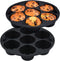 Silicone Muffin Pan for Air Fryer,Oven,Instant Pot 8.4inch Reusable BPA Free Silicone Baking Molds 2-Pack...