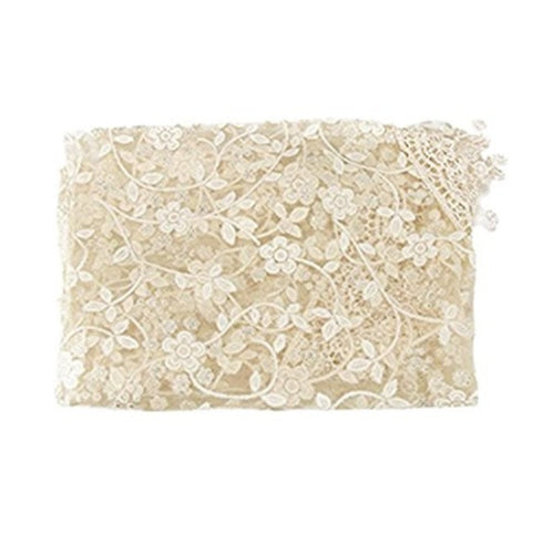 Vemonllas Luxury Newborn Boy Girl Baby Photography Props Wrap Lace Yarn Cloth Blanket (Beige)...