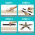 Ceiling Fan Filters | Activated Coconut Filters | Easy-Stick Universal Ceiling Fan Air Filters | Eliminate Odors, Dust, and Pollutants | Easy Inst...