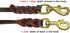 Leather Dog Leash - Training & Walking Braided Dog Leash - 5 ft by 1/2 in (160cm 1.2cm) - Latigo Leather Brown...