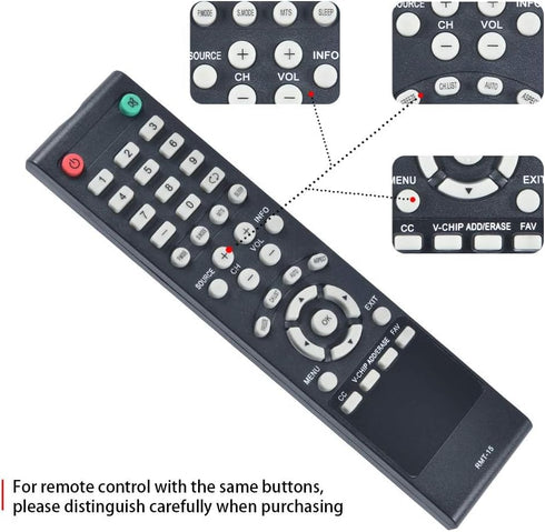 PZL RMT-15 Replacement Remote Control fit for Westinghouse TV LD-4065 LD-4070Z LD-5580Z VR-3226 LD-4080 LD-4055 VR-3730......