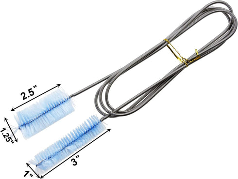 AQUANEAT Fish Tank Cleaning Tools, Aquarium Brushes, Pipe Cleaner,Filter Brush,Drain Brush for Home Kitchen, Double Ended, 2pcs...