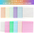 600 Sheets Transparent Sticky Notes with Lines, 3x3 Inch Colorful Annotation Sticky Notes, Waterproof See through Sticky Notes or School Supplies ...