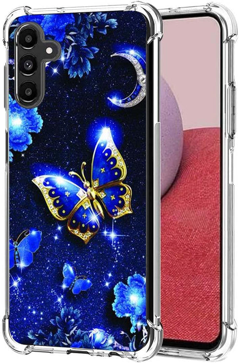 for Galaxy A15 5G Case, Samsung A15 Case,TPU Soft Rubber Four Corners Reinforced Anti-Fall Mobile Phone case Cover for Samsung Galaxy A15 (Butterf...
