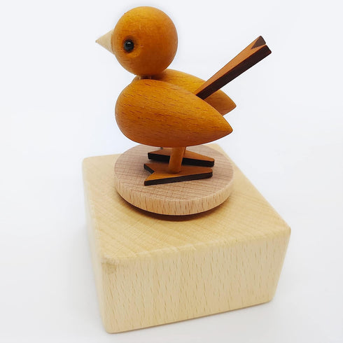 Cute Little Bird Mini Music Box, Little Animals Wooden Mechanical Music Box, The Music Box Gift That Sings by My Side, Best Gift for Boy Girl Frie...