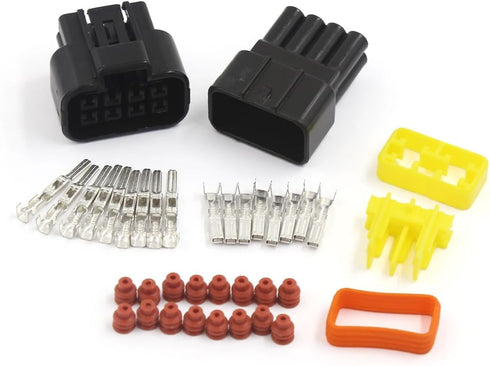 uxcell a16010400ux0468 Car Sealed Electrical 8 Pin Way Waterproof 2.3mm Wire Connector Socket...