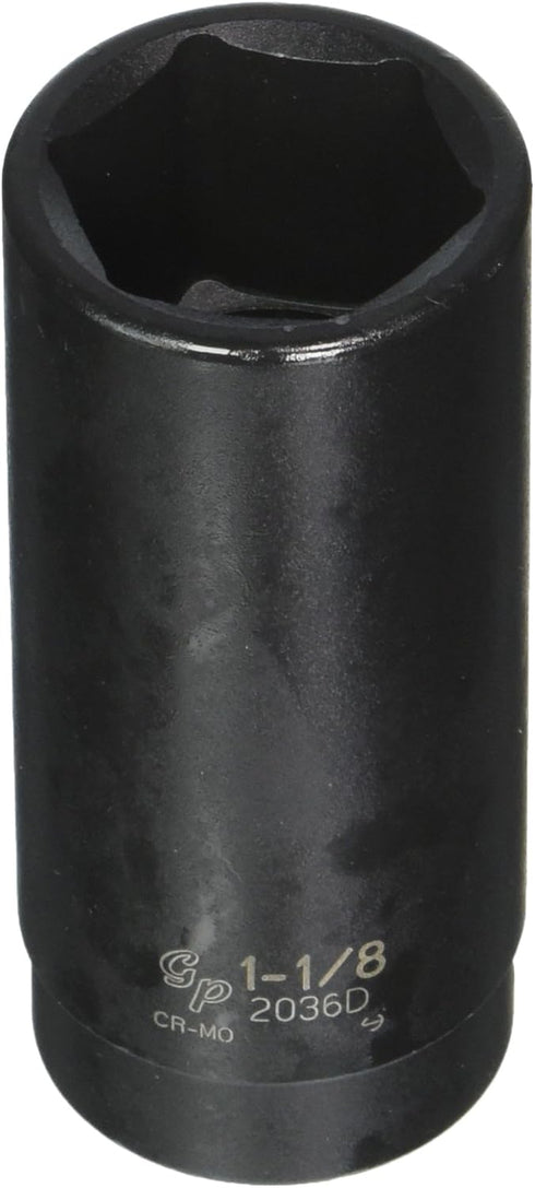 Grey Pneumatic (2036D) 1/2" Drive x 1-1/8" Deep Socket...