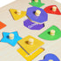 GRINNNIE Toddler Shape Puzzle for 1 2 3 Years Old Boys and Girls, Montessori Wooden Learning Toys Shape Sorting Peg Puzzle for Toddlers 1-3, Gifts...