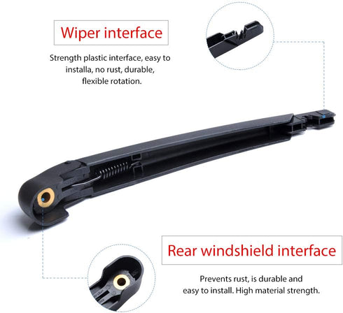 Replacement for Nissan Rogue 2014-2023, Pathfinder 2013-2018, Rear Windshield Wiper Arm Blade Set - OTUAYAUTO Factory OEM 287803JA0A...