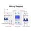 Single Phase Energy Meter 230VAC LCD KWH Electric Meter 5-32A 50Hz Single Phase DIN Rail KWH Meter Electricity Usage Meter Electricity Usage Monit...