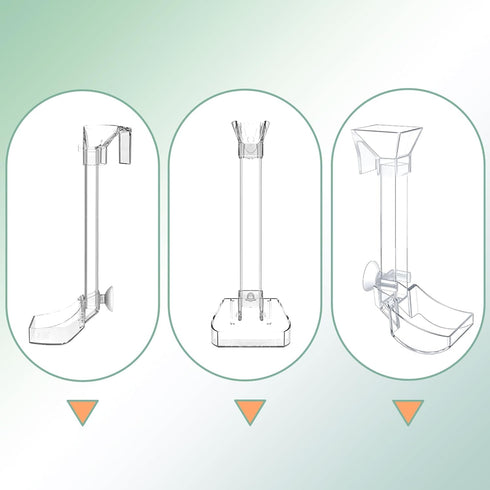 Aquarium Fish Shrimp Feeding Dish Set Clear Fish Feeder Tube and Dish with Cleaning Brush and Measuring Spoon for Feeding Shrimp and Preventing Fo...