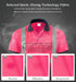 Safety Polo Shirt High Visibility - Reflective Shirt Short Sleeve ANSI Standards Construction Work Wear for Men and Women (Pink, 2XL)...