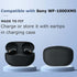 Silicone Replacement Ear Tips Compatible with Sony WF-1000XM5 Wireless Earbuds,Clean Kit with 2 Soft Brush and 1 Cleaning Putty, Anti-Slip Eartips...