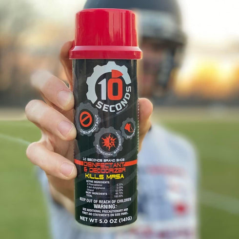 10 Seconds - Household Disinfectant Spray & Deodorizer - Great for Shoes and Gym Equipment! Superior Germ-Killing and Odor Elimination, Fights Sta...