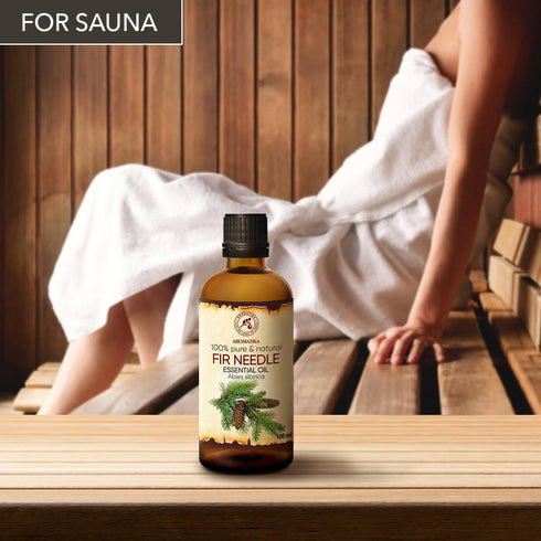 Fir Needle Essential Oil 3.4 Fl Oz (100ml) - 100% Pure & Natural - Freshen Rooms - Home Fragrances - Fresh Aroma - Fir Essential Oils...