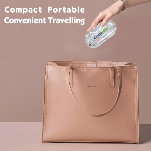 Portable Box Interdental Brush, Soft Dental Brush of Teeth Cleaning Tools for Effective Plaque Removal, L-Type+I-Type Head Interdental Brushes Bet...