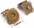 25 Sets Bronze Sew in Magnetic Bag Clasps Button Snaps Tone Purse Great for Closure Handbag Clothes Sewing Craft No Tools Required Plum Blossom 14...