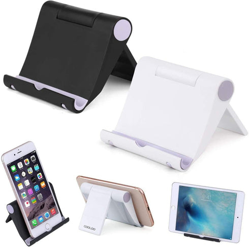 COOLOO Cell Phone Stand Multi-Angle,?2 Pack? Tablet Stand Universal Smartphones for Holder Tablets(6-11"), e-Reader, Compatible Phone XS/XR/8/8 Pl...