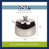 RSVP International Stainless Steel Sugar Bowl Container with Lid and 4.5" Spoon, 8 oz Capacity...