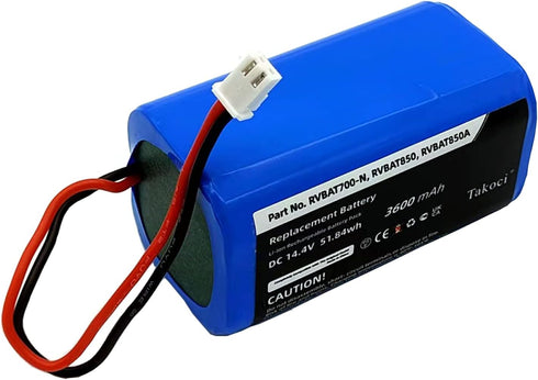 Replacement Shark RVBAT850 Battery for Shark Ion RV1001AE, R75, R85, S87, RV751,RV1000,RV2001 RV2001WD,R3Z, R4Z Robot Vacuum Cleaners(2 Prong Plug...
