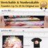 TransOurDream Dark Heat Transfer Paper for T Shirts (10 Sheets, 11x17") Printable HTV Heat Transfer Vinyl for Inkjet Printer Iron on Transfers for...