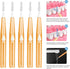 60PCS Soft Toothpick Refill Interdental Brush Push-Pull Type Tooth Cleaning Tool Tooth Flossing Head Oral Dental Hygiene Brush for Braces...