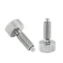 2 Pack Hand Retractable Spring Plunger M6 Type Quick Release Pins Rolling Toolbox Knurled Handle Stainless Steel Spring Pin(Silver)...