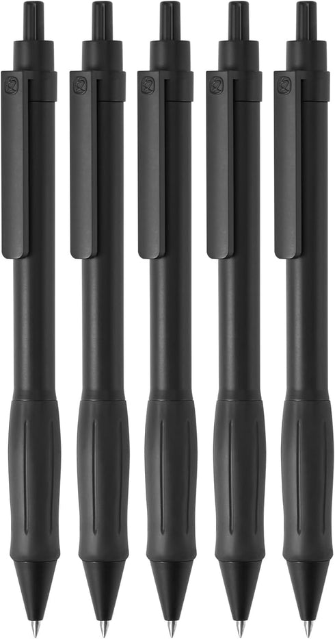 Kaco KEYBO Gel Ink Pens Black 5 Pieces 0.5mm Fine Point Aesthetic Pens School Office Supplies Stationery...