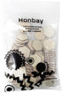 Honbay 100PCS 25mm/1Inch Hexagon Unfinished Craft Wood...