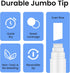 Liquid Chalk Markers Erasable Window Paint Pen: 15mm Jumbo Wet Erase Glass Washable Markers Large Wide Tip 1 Black 2 White Chalk Markers for Chalk...