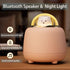 Cute Bluetooth Speaker Night Light for Kids, Bear Wireless Speaker with Adjustable Dual Night Light for Bedroom, Kawaii Room Decor Birthday Gifts ...
