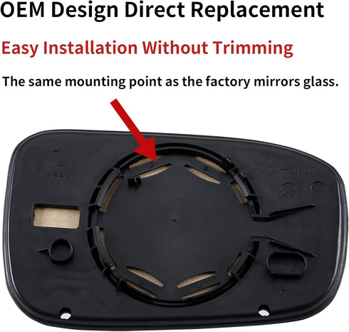 Driver Side Mirror Replacement for 2003 2004 2005 2006 2007 Honda Accord Mirrors Glass - Convex Mirror Glass, Left Side Rear View Mirror...