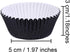 URATOT 100 Pieces Foil Metallic Cupcake Liners Muffin Wrappers Foil Baking Cups Muffin Paper Cases, Black...