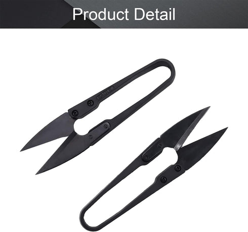 Utoolmart 105mm Sewing Trimming Scissors Nipper Embroidery Thrum Yarn Fishing Thread Beading Cutter Blue 2Pcs...