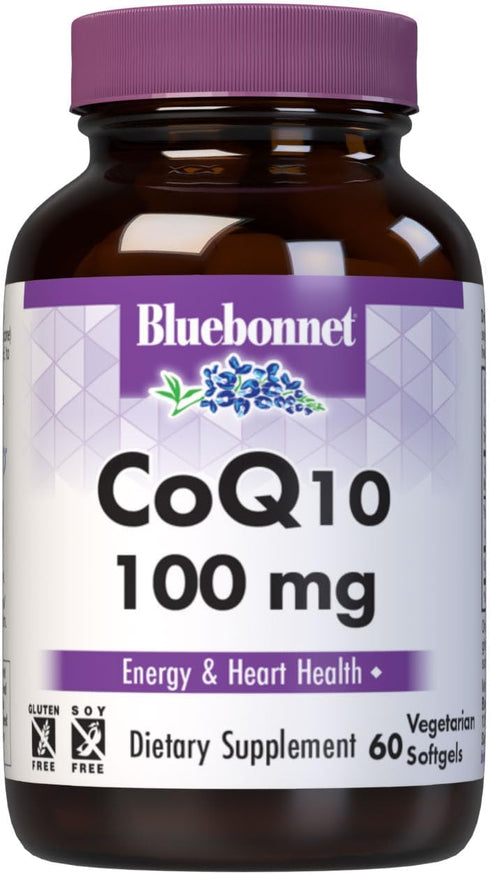 Bluebonnet CoQ-10 Vegetarian Softgels, 100 mg, 60 Count...