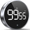 Digital Kitchen Timer, 3.8'' Large LED Display Countdown Countup Timer, Timer for Kids, Classroom Magnetic Timer, Adjustable Volume, Brightness, E...