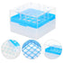 iplusmile Polycarbonate Freezer Boxes 25- grids Freezing Cryovial Storage Box Polycarbonate CryoBox Vial Rack Microcentrifuge Tube Box...
