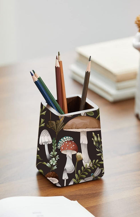 HAOKHOME 93279 Peel and Stick Wallpaper Boho Mushroom Removable Stick on Forest Contact Paper for Bathroom Black/Brown/Green 17.7in x 9.8ft...