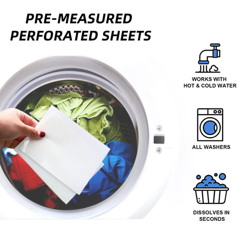 Laundry Detergent Sheets 3 Pack Up to 180 Loads, Fresh Linen - Great For Travel, Apartments, Dorms, No Plastic, Sustainable, Biodegradable-New Liq...