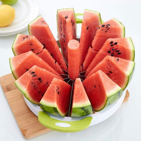 Watermelon Cutter Stainless Steel Melon Fruit Cutting Tools Kitchen Multipurpose Cutter...