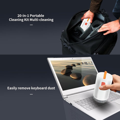 Kristen Keyboard Cleaner Kit, 20 in 1 Multi-Tool Kit for Electronic Devices, Keyboard Cleaning Brush, Headphones Cleaner Kit for iPhone AirPods, K...