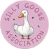 Pink Cute Mouse Pad Round, Small Mousepad Silly Goose Association, Funny Round Mouse Pad for Desk, Computer Mouse Pads for Wireless Mouse, Desk Ac...
